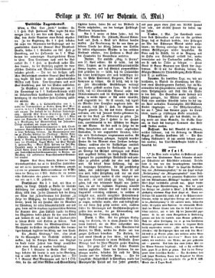 Bohemia Montag 5. Mai 1856