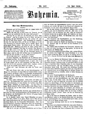Bohemia Mittwoch 16. Juli 1856
