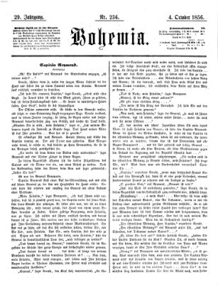 Bohemia Samstag 4. Oktober 1856