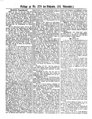 Bohemia Montag 24. November 1856