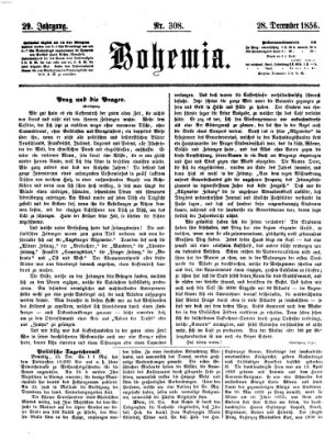 Bohemia Sonntag 28. Dezember 1856