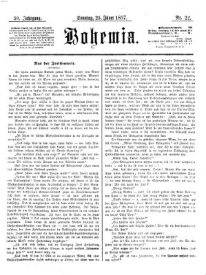Bohemia Sonntag 25. Januar 1857