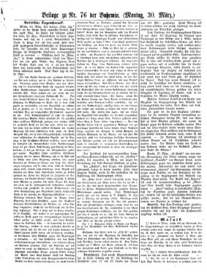 Bohemia Montag 30. März 1857