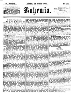 Bohemia Samstag 24. Oktober 1857