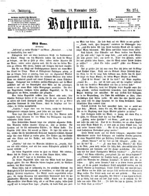 Bohemia Donnerstag 19. November 1857