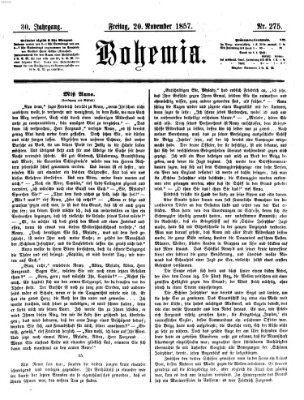Bohemia Freitag 20. November 1857