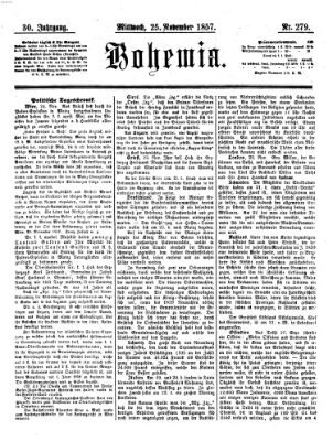Bohemia Mittwoch 25. November 1857