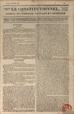 Le constitutionnel Donnerstag 14. Oktober 1824