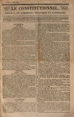 Le constitutionnel Montag 25. April 1825