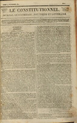 Le constitutionnel Samstag 17. November 1827