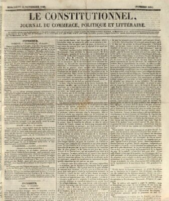 Le constitutionnel Mittwoch 11. November 1829