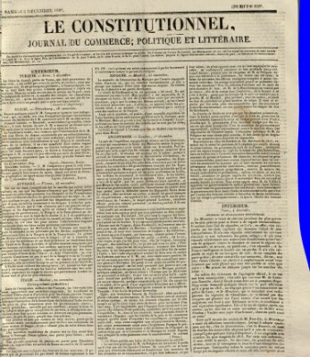 Le constitutionnel Samstag 5. Dezember 1829
