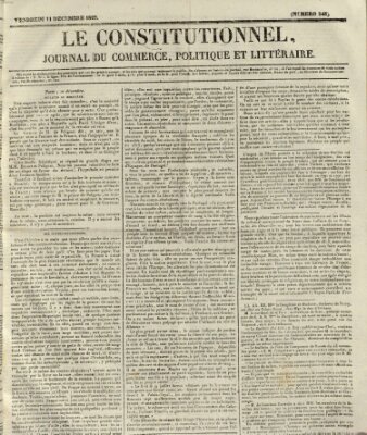 Le constitutionnel Freitag 11. Dezember 1829