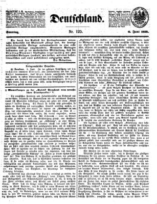 Deutschland Sonntag 6. Juni 1858