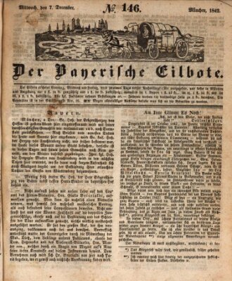 Baierscher Eilbote (Münchener Bote für Stadt und Land) Mittwoch 7. Dezember 1842