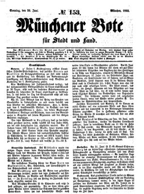 Münchener Bote für Stadt und Land Sonntag 26. Juni 1853