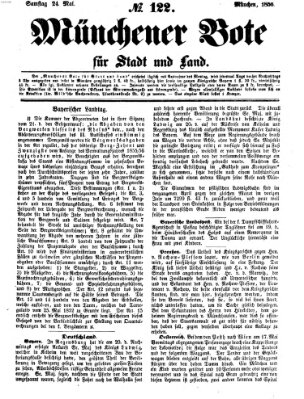 Münchener Bote für Stadt und Land Samstag 24. Mai 1856