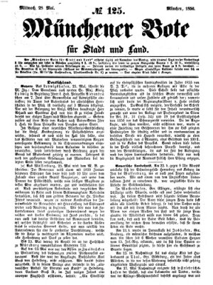 Münchener Bote für Stadt und Land Mittwoch 28. Mai 1856