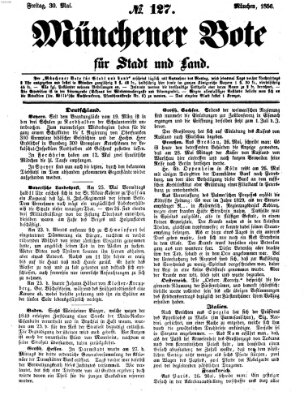 Münchener Bote für Stadt und Land Freitag 30. Mai 1856