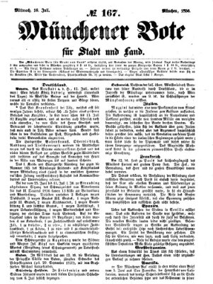 Münchener Bote für Stadt und Land Mittwoch 16. Juli 1856
