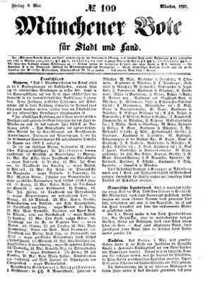 Münchener Bote für Stadt und Land Freitag 8. Mai 1857