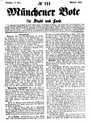 Münchener Bote für Stadt und Land Dienstag 11. Mai 1858