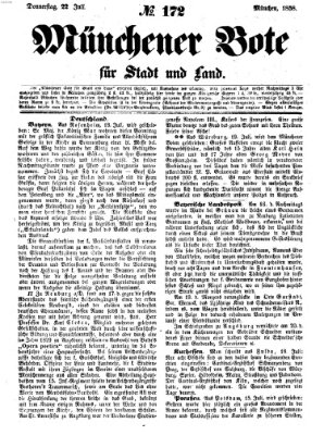 Münchener Bote für Stadt und Land Donnerstag 22. Juli 1858