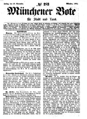 Münchener Bote für Stadt und Land Freitag 28. November 1862