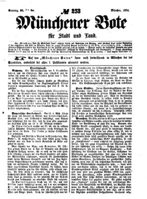 Münchener Bote für Stadt und Land Sonntag 23. Oktober 1864