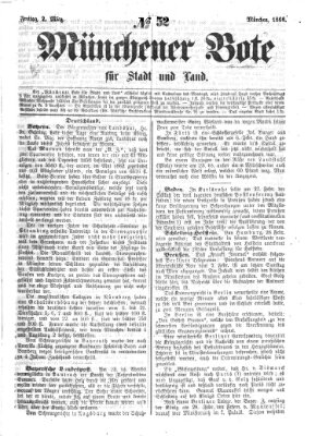 Münchener Bote für Stadt und Land Freitag 2. März 1866