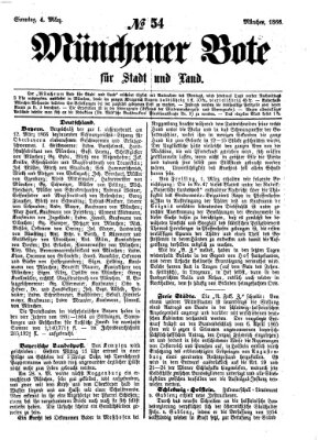 Münchener Bote für Stadt und Land Sonntag 4. März 1866