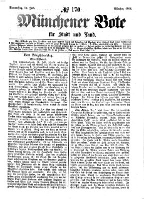 Münchener Bote für Stadt und Land Donnerstag 19. Juli 1866