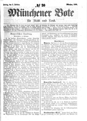 Münchener Bote für Stadt und Land Freitag 5. Februar 1869