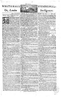 The Whitehall evening post or London intelligencer Dienstag 23. September 1755