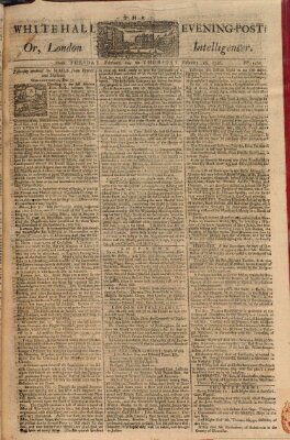 The Whitehall evening post or London intelligencer Donnerstag 26. Februar 1756