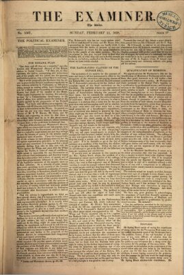 Examiner Sonntag 11. Februar 1838