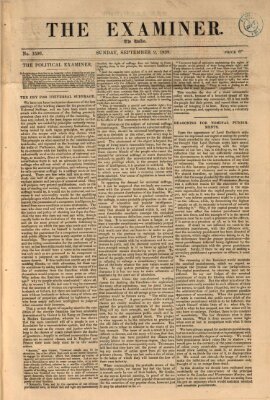 Examiner Sonntag 2. September 1838