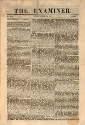 Examiner Sonntag 19. Mai 1839