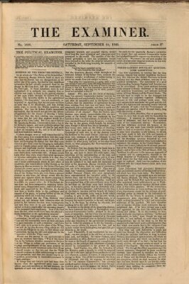 Examiner Samstag 24. September 1842
