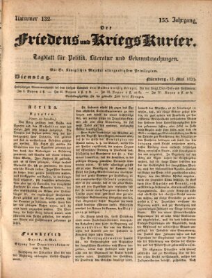 Der Friedens- u. Kriegs-Kurier (Nürnberger Friedens- und Kriegs-Kurier) Dienstag 12. Mai 1829