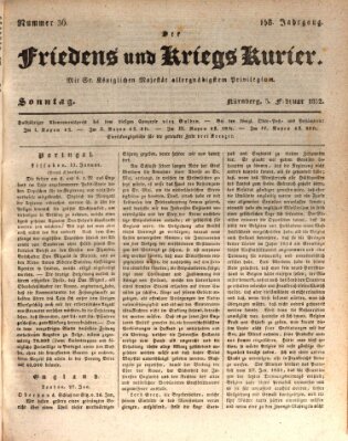 Der Friedens- u. Kriegs-Kurier (Nürnberger Friedens- und Kriegs-Kurier) Sonntag 5. Februar 1832