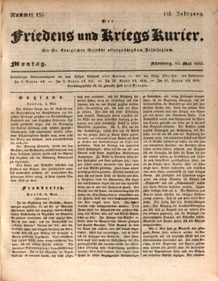 Der Friedens- u. Kriegs-Kurier (Nürnberger Friedens- und Kriegs-Kurier) Montag 14. Mai 1832