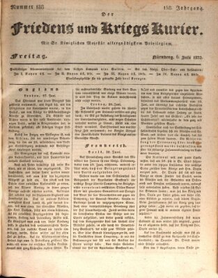 Der Friedens- u. Kriegs-Kurier (Nürnberger Friedens- und Kriegs-Kurier) Freitag 6. Juli 1832