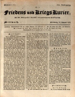 Der Friedens- u. Kriegs-Kurier (Nürnberger Friedens- und Kriegs-Kurier) Mittwoch 28. August 1833