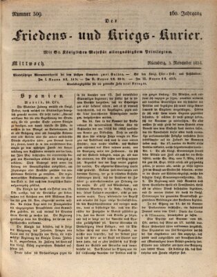 Der Friedens- u. Kriegs-Kurier (Nürnberger Friedens- und Kriegs-Kurier) Mittwoch 5. November 1834