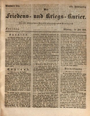 Der Friedens- u. Kriegs-Kurier (Nürnberger Friedens- und Kriegs-Kurier) Freitag 31. Juli 1835