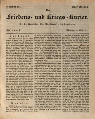 Der Friedens- u. Kriegs-Kurier (Nürnberger Friedens- und Kriegs-Kurier) Mittwoch 31. Mai 1837