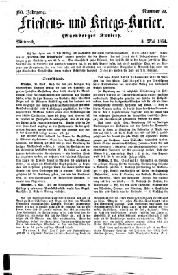 Nürnberger Friedens- und Kriegs-Kurier Mittwoch 3. Mai 1854