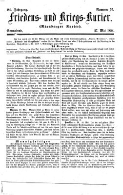 Nürnberger Friedens- und Kriegs-Kurier Samstag 27. Mai 1854