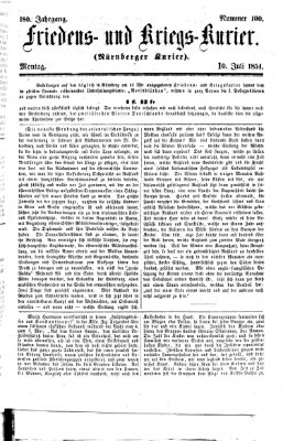 Nürnberger Friedens- und Kriegs-Kurier Montag 10. Juli 1854